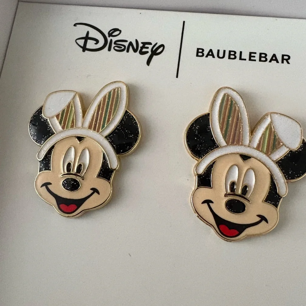 NEW Disney BaubleBar Bunny Mickey Mouse Earrings